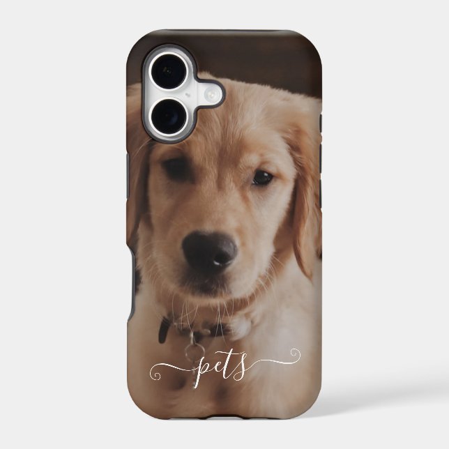 Cute pets photo for remember  iphone case (Back)