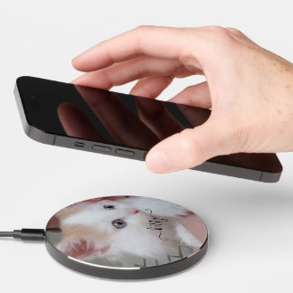 Cute pets photo for remember wireless charger