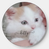 Cute pets photo for remember wireless charger (Front)