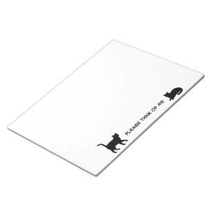 Cute Pets Silhouettes Design - Cats 1 Notepad