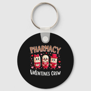 Cute Pharmacy Valentine Crew Pills For Pharmacy Te Keychain