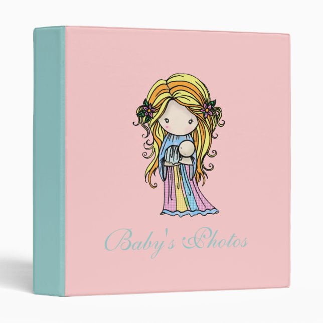 Cute Photo Album for Baby's Photos Binder (Front/Spine)