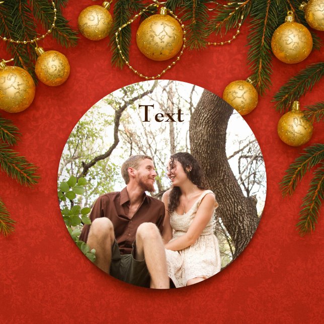 Cute Photo Classic Round Sticker (Creator Uploaded)