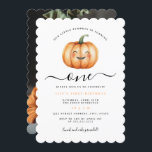 Cute Photo Little Pumpkin First Birthday Party  Invitation<br><div class="desc">More Cute 1st Birthday Invitations in the Little Bayleigh Store!</div>