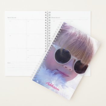 Cute Photo Planner 2023 Hard Cover by online_store at Zazzle
