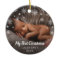 Cute Photo Snowflakes Baby First Christmas