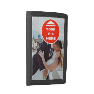 Cute! Photo Wallet - Personalized - Trifold Black