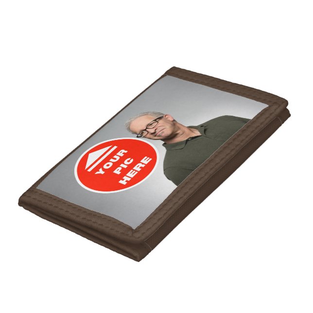 Cute! Photo Wallet - Personalized - Trifold Brown (Bottom)
