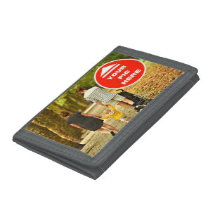 Cute! Photo Wallet - Personalized - Trifold Gray