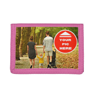 Cute! Photo Wallet - Personalized - Trifold Pink