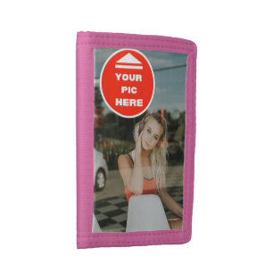 Cute! Photo Wallet - Personalized - Trifold Pink