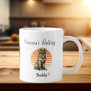 Cute Photo with Graphic Mama's Buddy Personalize Giant Coffee Mug