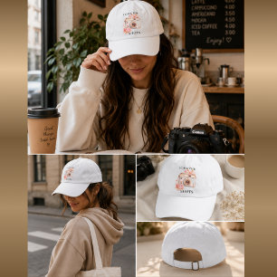 Cute Photography Lover Hat with Vintage Floral Cam