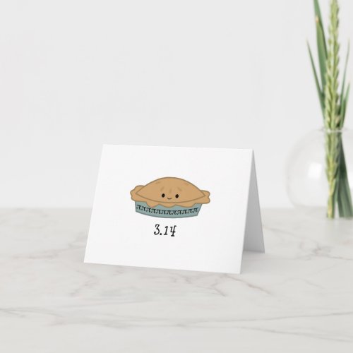 Cute Pi Day 314 Card