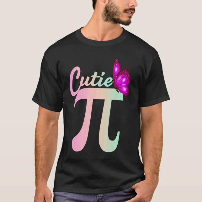Cute Pi Day Math Day Teacher Women girls Cutie Pi  T-Shirt (Front)