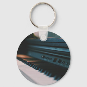 Cute Piano Artwork Keychain