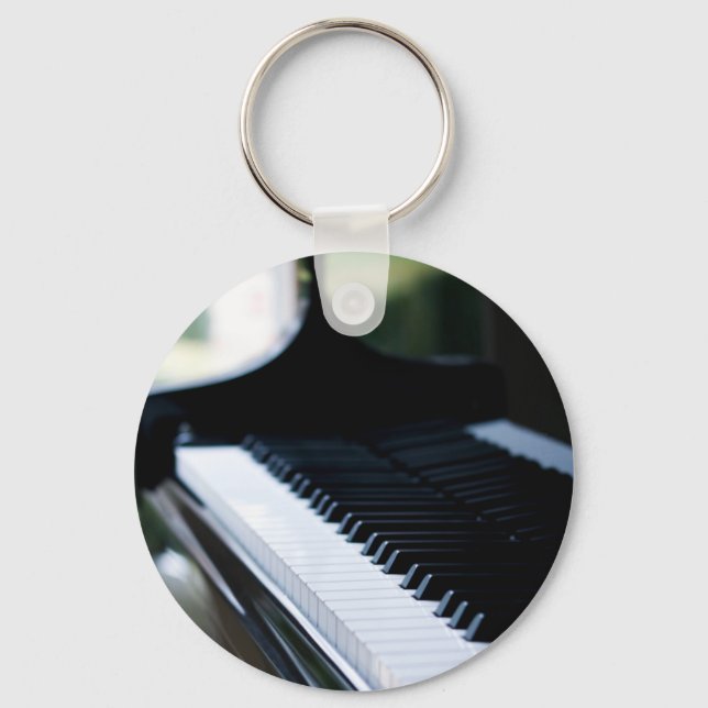 Cute Piano Artwork Keychain (Front)