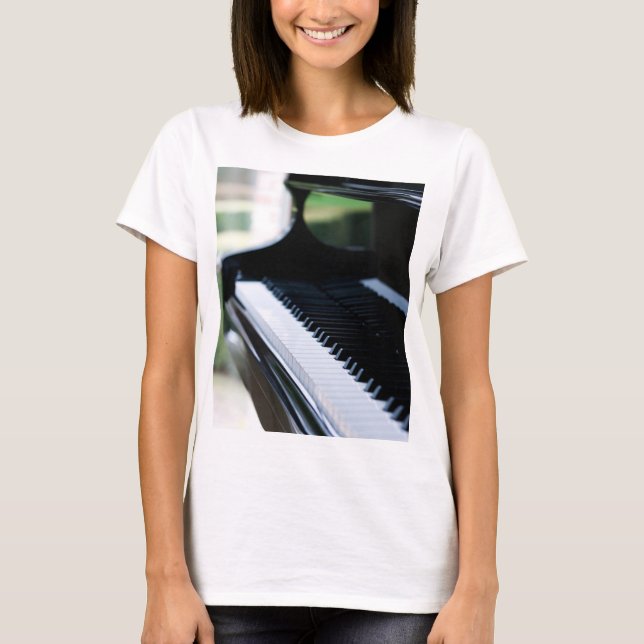 Cute Piano Artwork T-Shirt (Front)