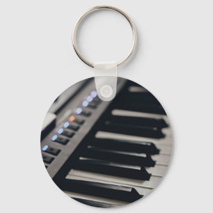 Cute Piano Design Keychain