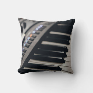 Cute Piano Design Throw Pillow