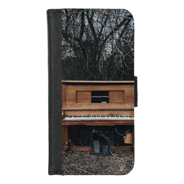 Cute Piano iPhone Wallet Case (Front)
