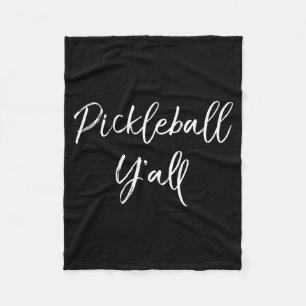 Cute pickle love pickleball heart retro tee  fleece blanket
