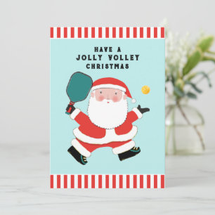 Cute Pickleball Christmas Holiday Cards