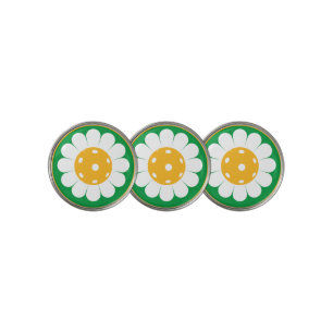 Cute pickleball daisy  golf ball marker