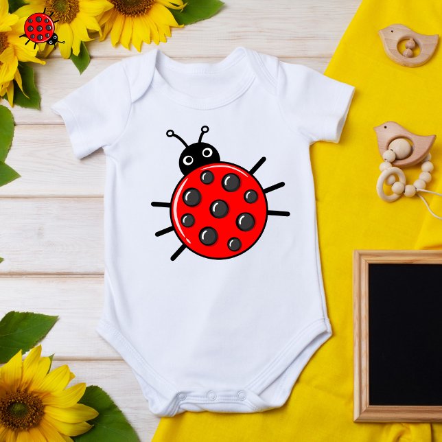 🐞🐞Cute pickleball ladybird Baby Bodysuit (Creator Uploaded)