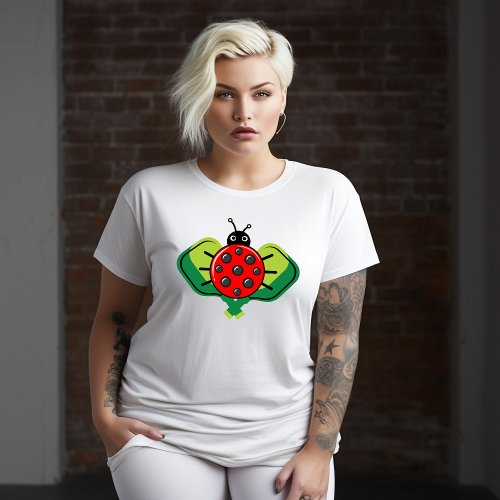 Cute pickleball ladybug Plus Size T_Shirt