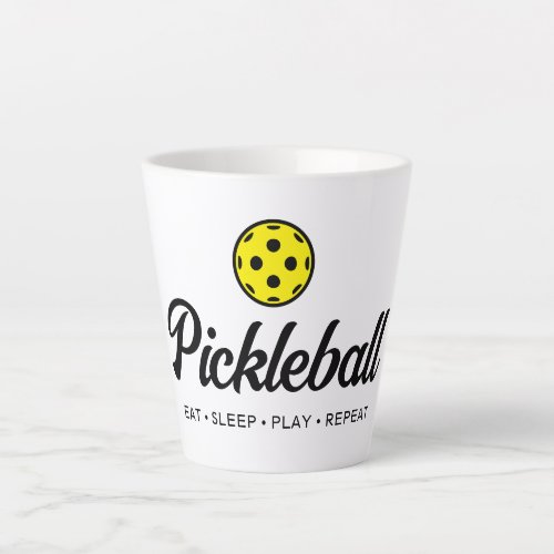 Cute pickleball lover latte mug gift for friends
