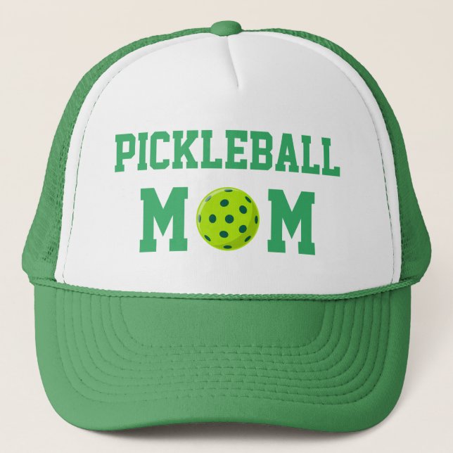 Cute Pickleball Mom Trucker Hat (Front)