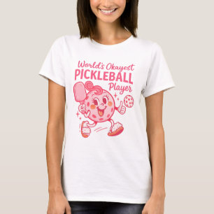 Cute Pickleball Player Pink Funny Pickleballer T-Shirt