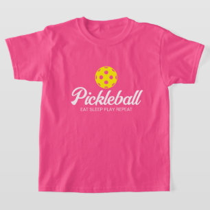 Cute pickleball sports kid's t shirt for girl
