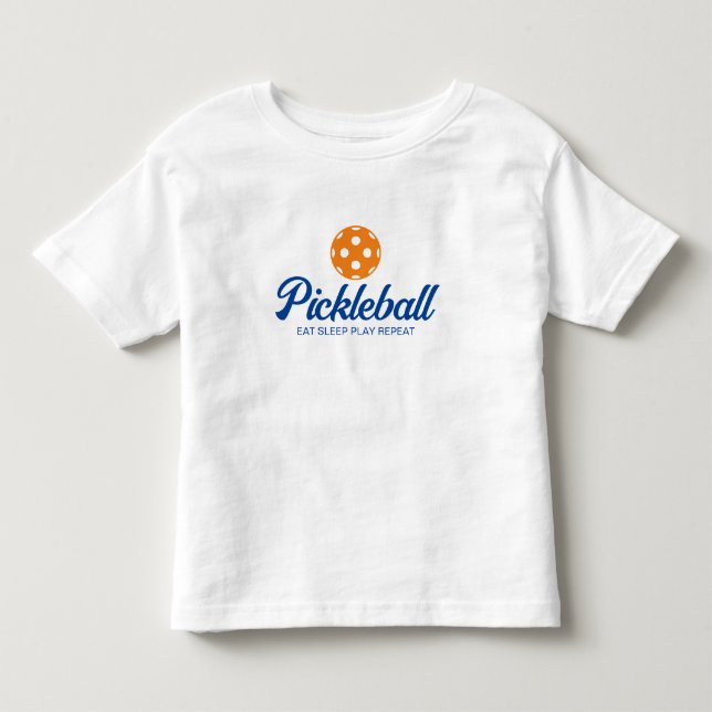 Cute pickleball sports t shirt for toddler (Front)