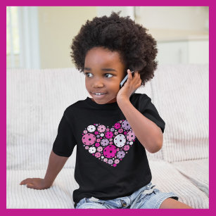 Cute Pickleball 💘 Valentine's  toddler Baby T-Shirt