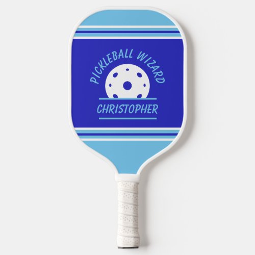 Cute Pickleball Wizard Name Ball Blue Sports Pro Pickleball Paddle
