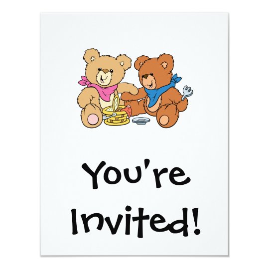 Cute Picnic Bears Card