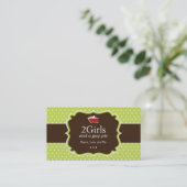 Cute Pie Slice Business Card (Standing Front)