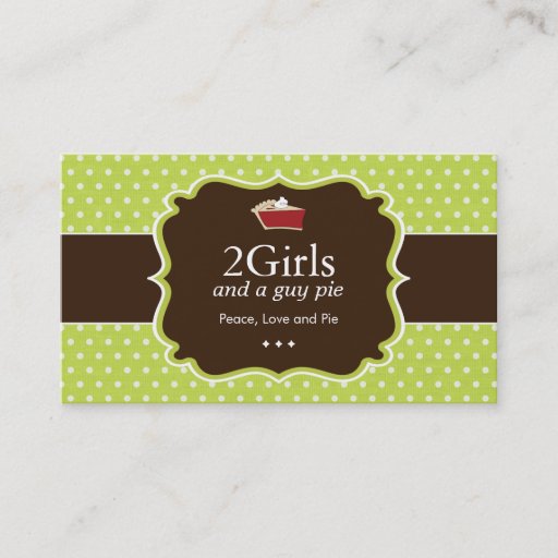 Customizable Cute Pie Slice Business Card