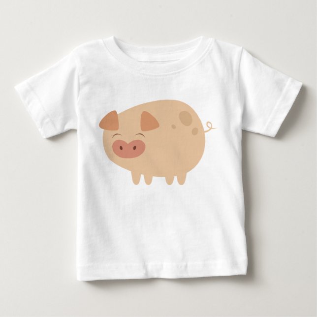 Cute Pig Baby T-Shirt (Front)
