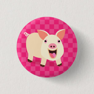 Cute Pig Button