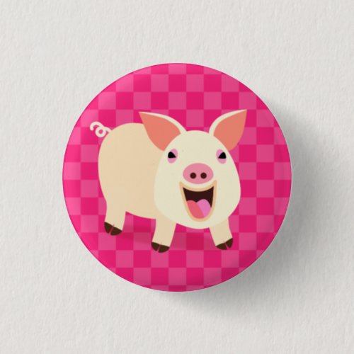 Cute Pig Button