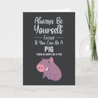 Cute Pig Cards Funny Humor Humorous Animal Farm