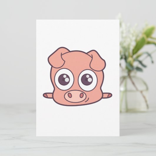 Cute pig clipart (Standing Front)