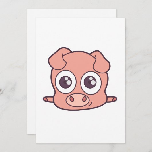 Cute pig clipart (Front/Back)