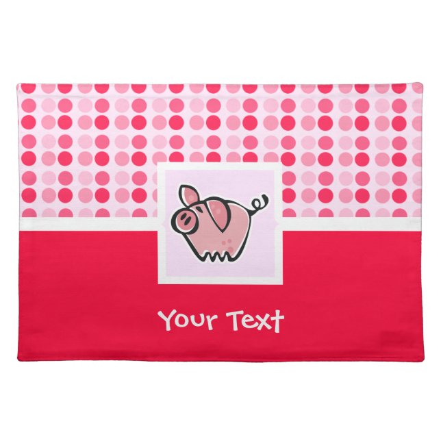 Cute Pig Cloth Placemat (Front)