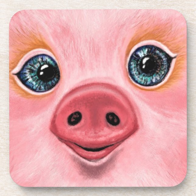 Cute Pig Coasters (Front)