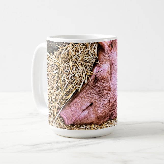 CUTE PIG COFFEE MUG (Front Left)