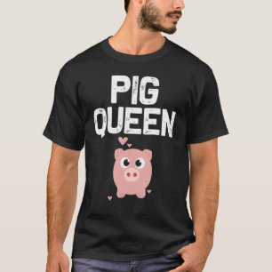 Cute Pig Designs For Women Mom Farming Animal Pig T-Shirt